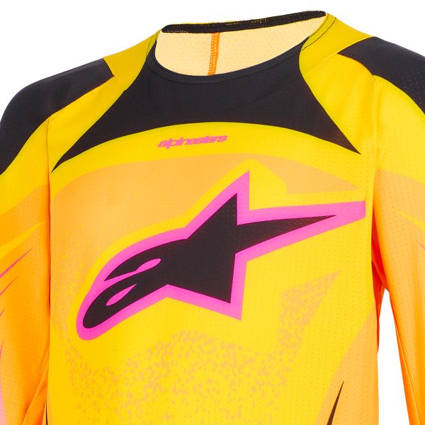 Alpinestars Youth Supertech Nomur Jersey Orange Yellow Pink