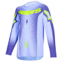 Motocross Jerseys Alpinestars Youth Supertech Scenz Jersey Purple Yellow Fluo