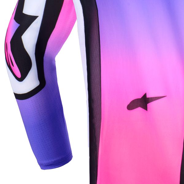 Alpinestars Youth Supertech Vista Jersey White Purple Black