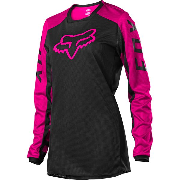 Motocross Jerseys FOX 180 Djet Woman Black Pink