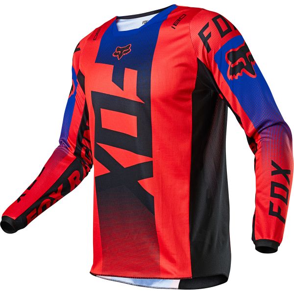 Motocross Jerseys FOX 180 Oktiv Fluo Red Kid