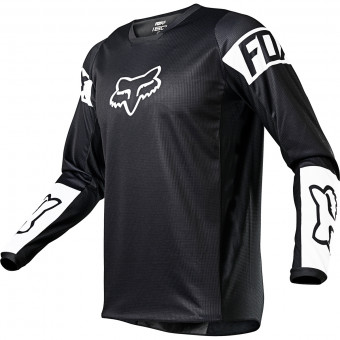Motocross Jerseys FOX 180 Revn Black White Motocross Jerseys FOX 180 Revn Black White