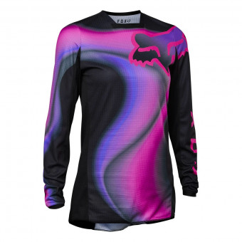 Motocross Jerseys FOX 180 Toxsyk Black Pink Woman