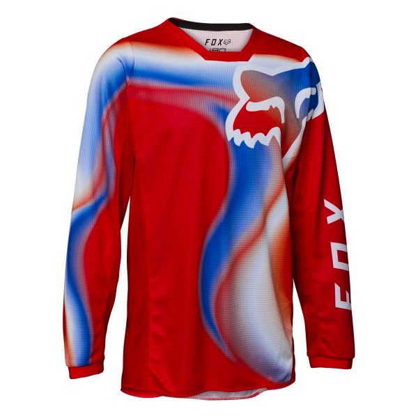 Motocross Jerseys FOX 180 Toxsyk Flo Red Kid