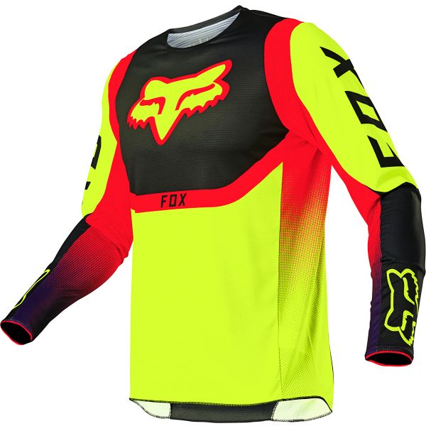 Motocross Jerseys FOX 360 Voke Fluo Yellow Kid