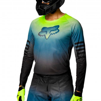 Motocross Jerseys FOX Airline Reepz Black Yellow