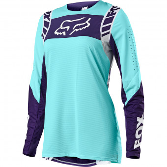 Motocross Jerseys FOX Flexair Mach One Woman Aqua