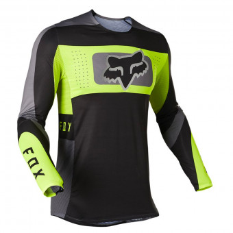 Motocross Jerseys FOX Flexair Mirer Black Yellow