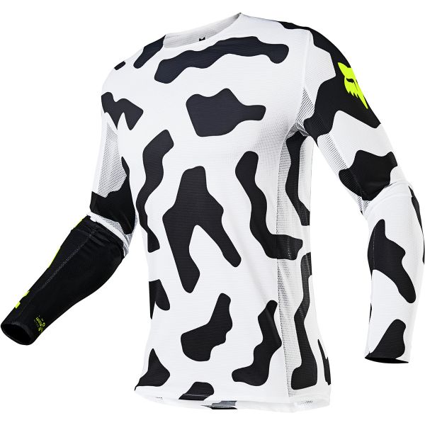 Motocross Jerseys FOX Flexair Psycosis Black White