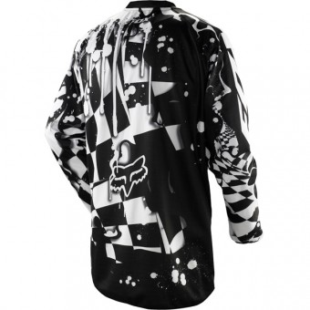 FOX HC 180 Graphic Checked Black White Jersey
