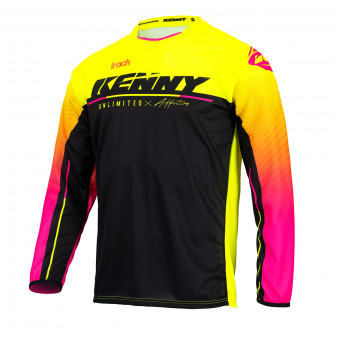 Motocross Jerseys Kenny Track Focus Neon Yellow Jersey