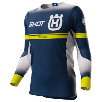 Motocross Jerseys SHOT Aerolite Husqvarna Limited Edition 2024 Blue