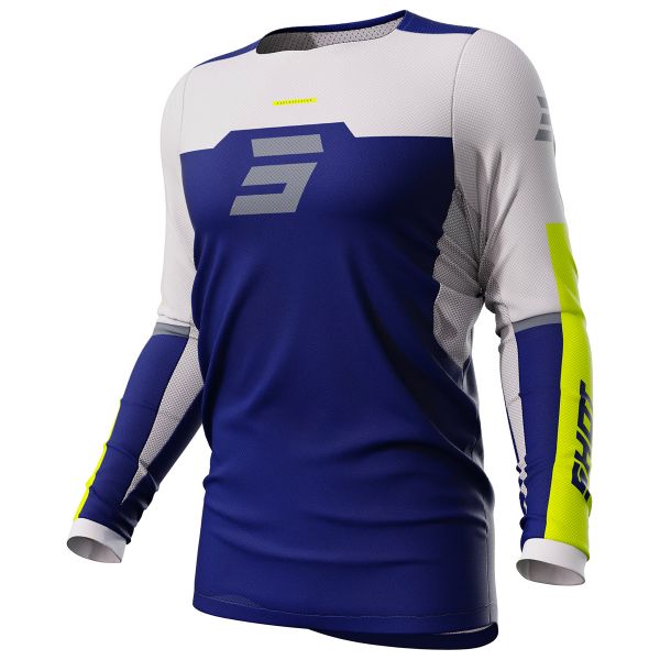 Motocross Jerseys SHOT Contact Iron Blue