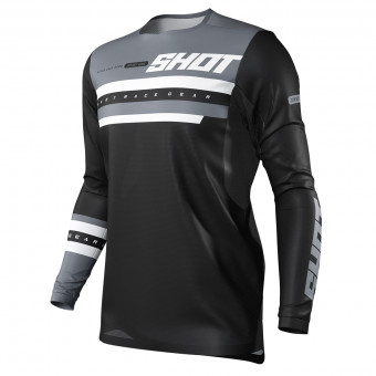 Motocross Jerseys SHOT Contact Shining Black