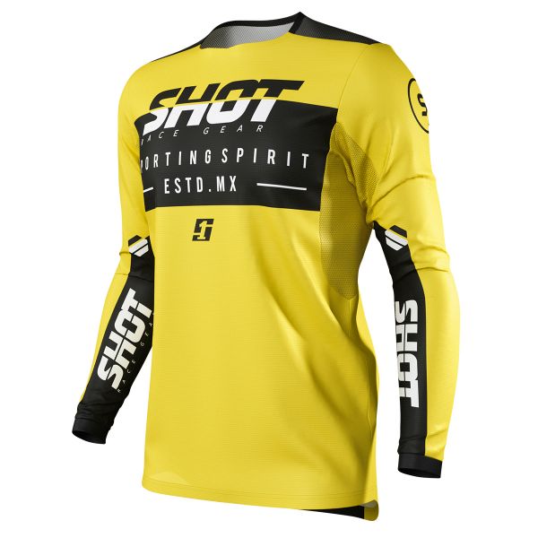 Motocross Jerseys SHOT Contact Spirit Yellow