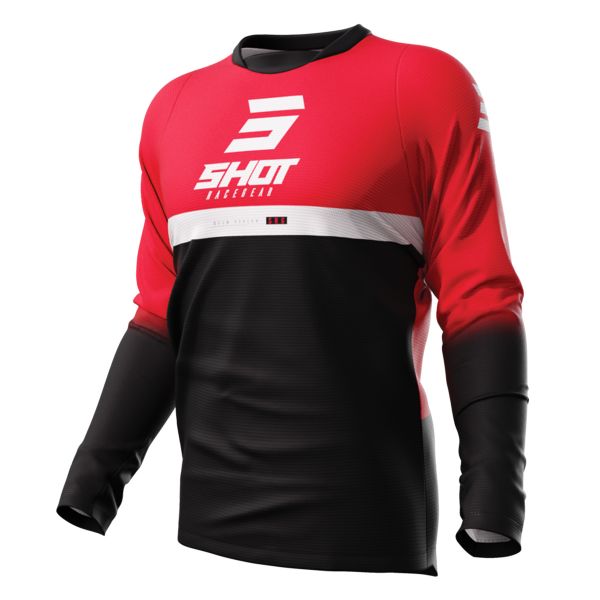 Motocross Jerseys SHOT Devo Reflex Red
