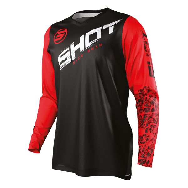 Motocross Jerseys SHOT Devo Slam Red Kid