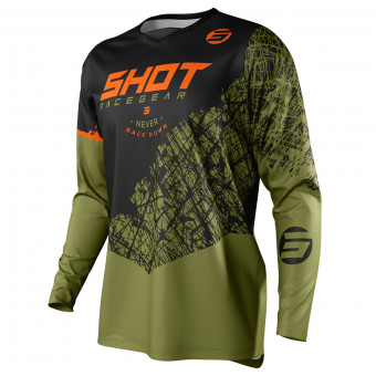 Motocross Jerseys SHOT Devo Storm Kaki