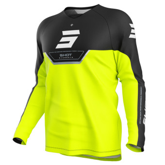 Motocross Jerseys SHOT Draw Kid Daytona Neon Yellow