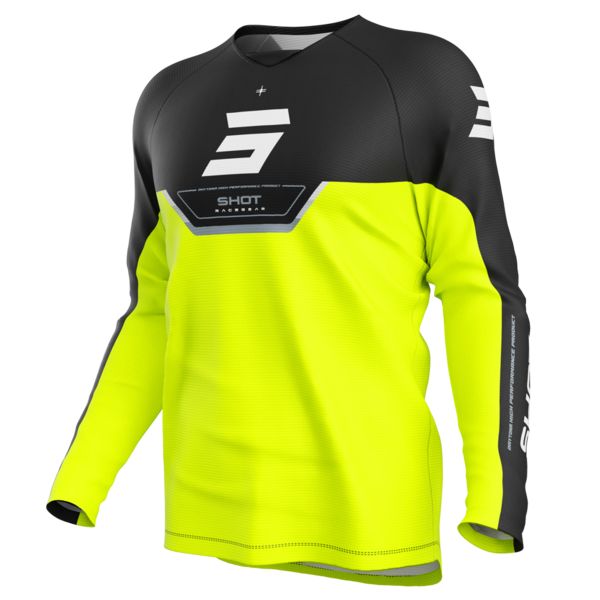 Motocross Jerseys SHOT Draw Kid Daytona Neon Yellow
