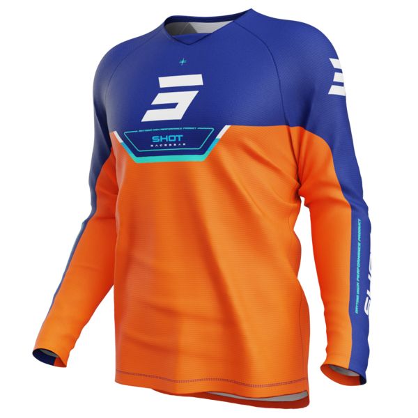 Motocross Jerseys SHOT Draw Kid Daytona Orange