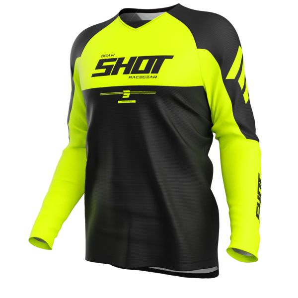 Motocross Jerseys SHOT Draw Private Neon Yellow