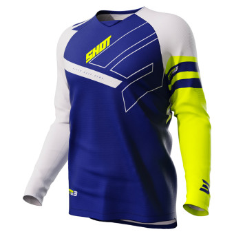 Motocross Jerseys SHOT Draw Rush Blue Kid Motocross Jerseys SHOT Draw Rush Blue Kid