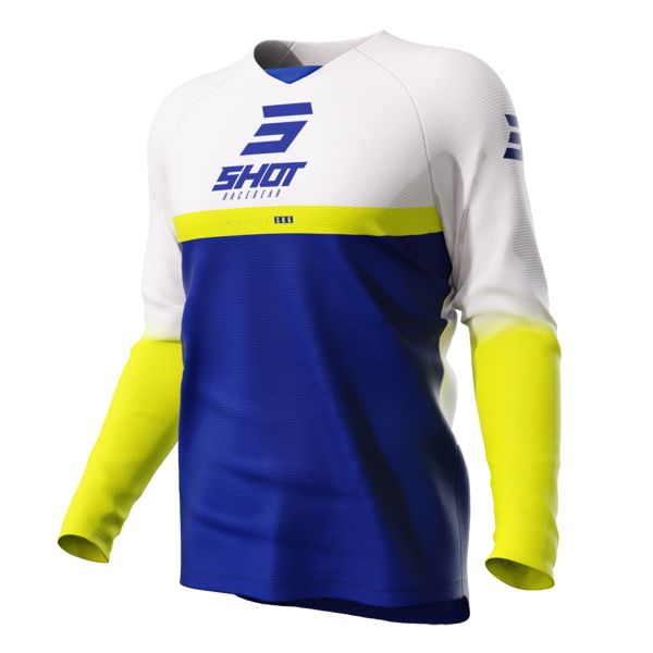 Motocross Jerseys SHOT Raw Reflex Kid Blue