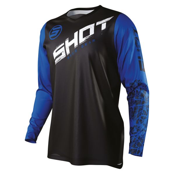 Motocross Jerseys SHOT Devo Slam Blue Kid