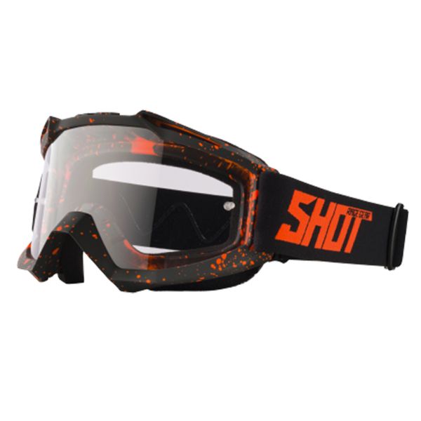 Motocross Goggles SHOT Assault Drop Neon Orange Matt