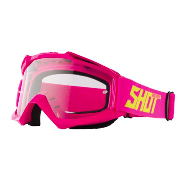 Motocross Goggles SHOT Assault Neon Pink