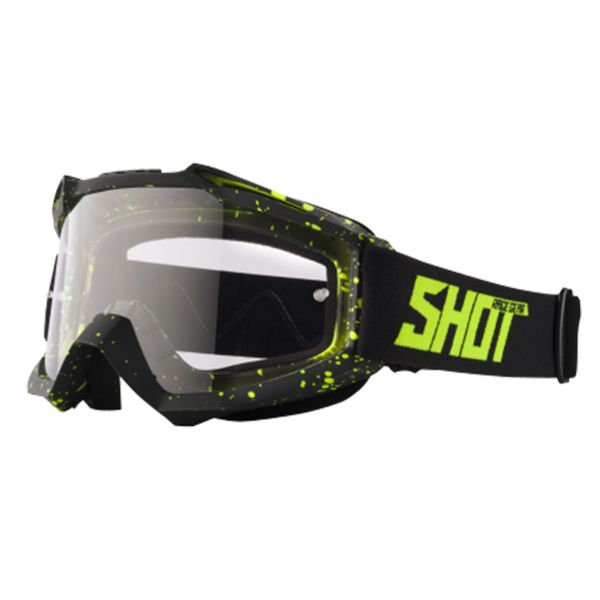 Motocross Goggles SHOT Assault Neon Yellow Roll-Off