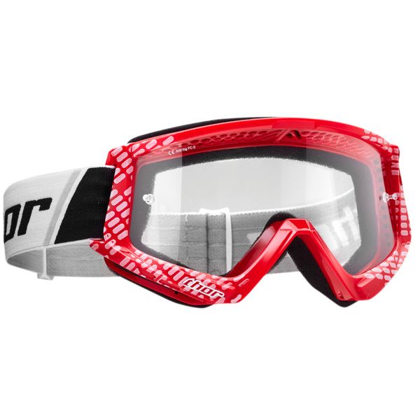 Motocross Goggles Thor Combat Cap Red White