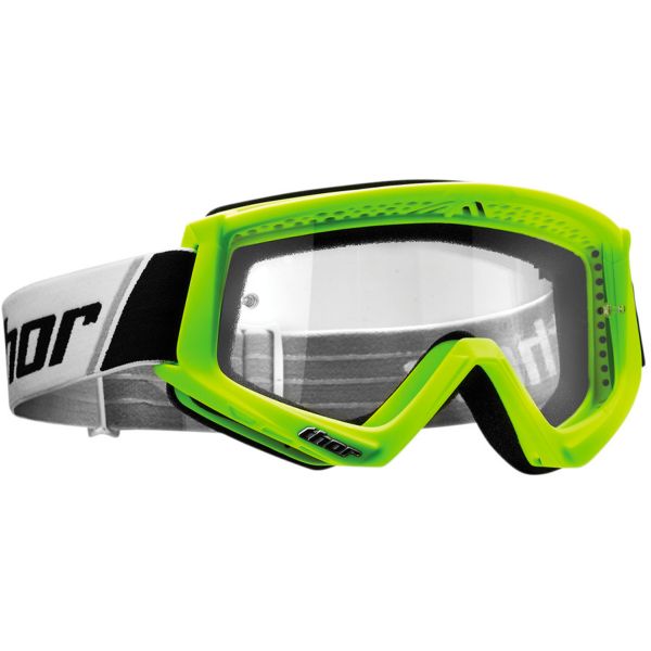 Motocross Goggles Thor Combat Green Fluo Black