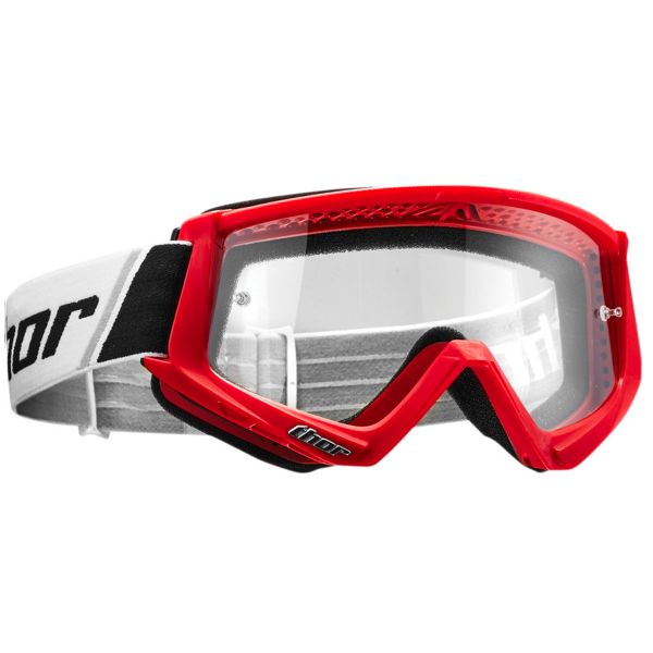 Motocross Goggles Thor Combat Red Black