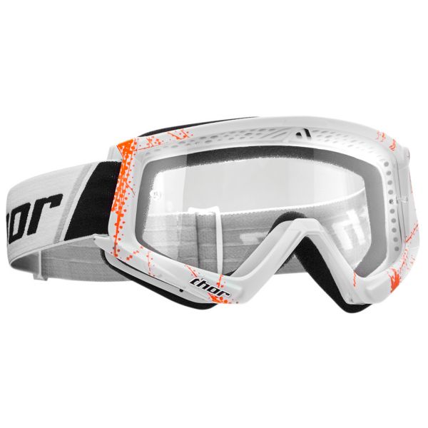 Motocross Goggles Thor Combat Web Orange White