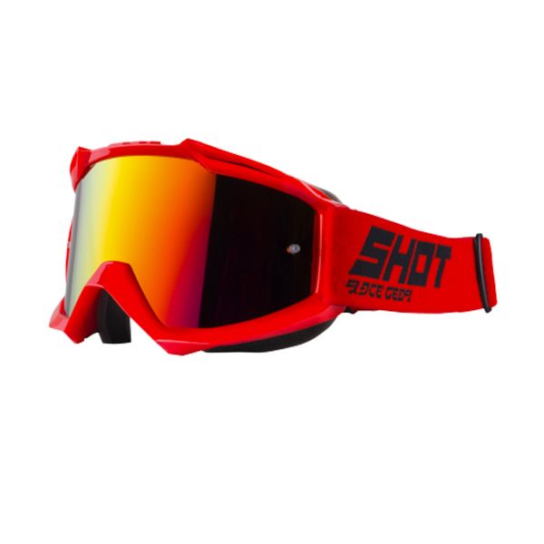 Motocross Goggles SHOT Iris Red Matt Iridium Red