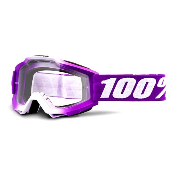 Motocross Goggles 100% Accuri Framboise Clear Lens