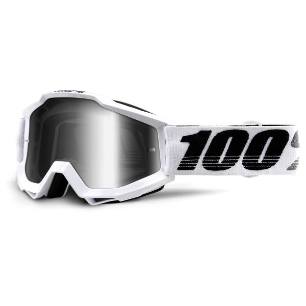 Motocross Goggles 100% Accuri Galactica Mirror Silver Lens Motocross Goggles 100% Accuri Galactica Mirror Silver Lens