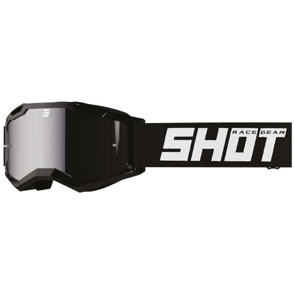 Motocross Goggles SHOT Rocket Kid 2.0 Solid Iridium Black Glossy