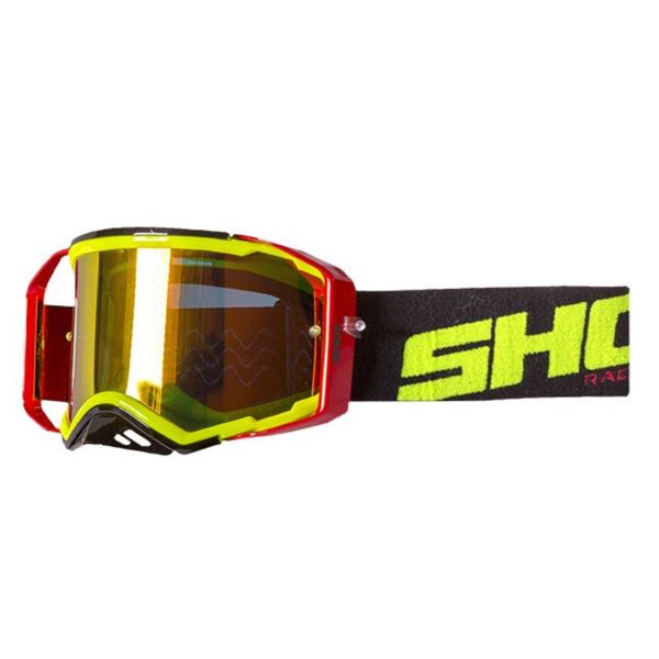 Motocross Goggles SHOT Lite Red Neon Yellow