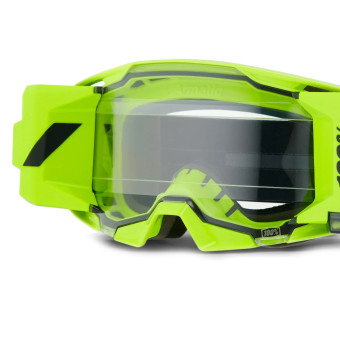 100% Armatic Forecast Fluo Yellow - Clear visor