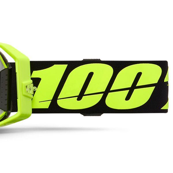 100% Armatic Fluo Yellow - Clear visor