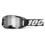 Motocross Goggles 100% Armatic Black - Mirror Silver Flash visor