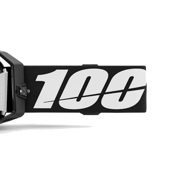 100% Armatic Black - Mirror Silver Flash visor