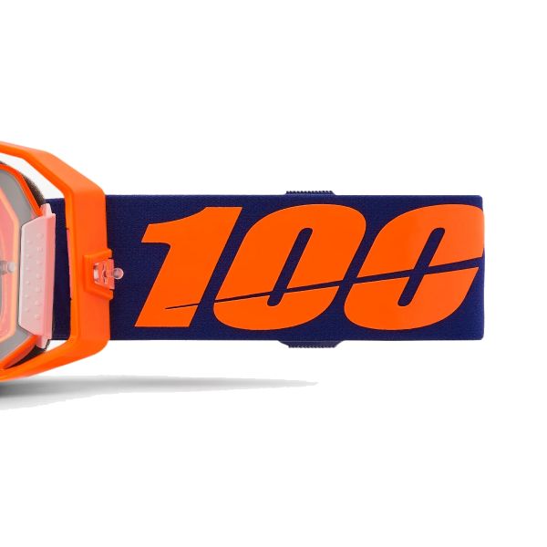 100% Armatic Orange Fluo - Clear visor