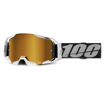 Motocross Goggles 100% Armatic RapidRacer - Mirror True Gold visor