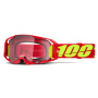 Motocross Goggles 100% Armatic Red - Clear visor
