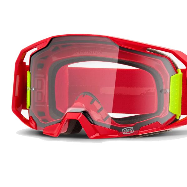 100% Armatic Red - Clear visor
