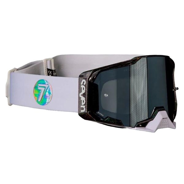 Motocross Goggles 100% Armega Seven Holowave - Mirror Silver visor